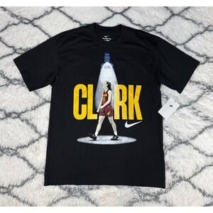 NIKE Caitlin Clark "So Win" Basketball T-Shirt Black Men's Sz S *NEW* IO7376-010